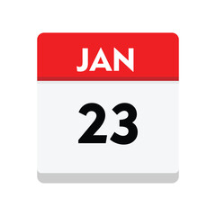 23 january icon with white background