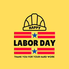 American Workers: Labor Day Vector Design
