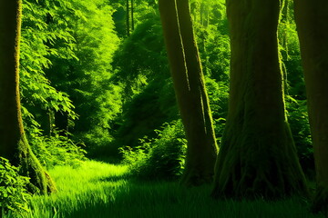 Obraz premium forest in the morning