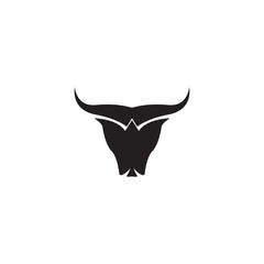 bull simple elegant logo animal design.
