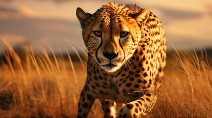 cheetah in the wild.Generative Ai