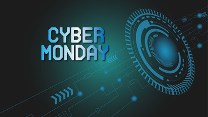 Cyber Monday Background Design