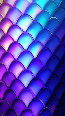 Fototapeta premium Scales. Abstract background in cyan, blue and purple colors