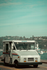 Front side of USPS van