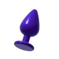 anal plug icon, 3d design png