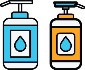 Hand Sanitizer Bottle Filled Icon