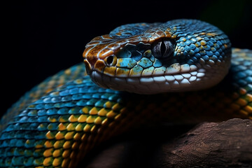 Fototapeta premium close up of a snake. 