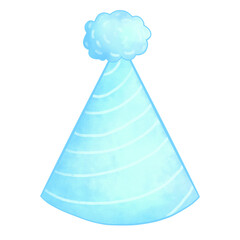 Blue birthday party hat