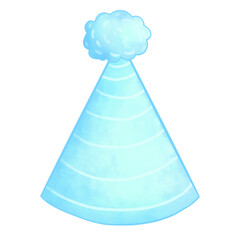 Blue birthday party hat