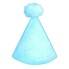 Blue birthday party hat