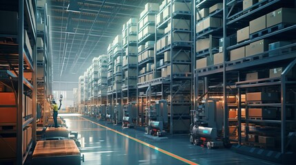 Efficient and Dynamic Automated Warehouse: Robotic Systems Managing Inventory and Logistics