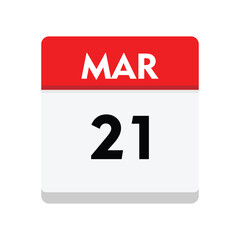 21 march icon with white background