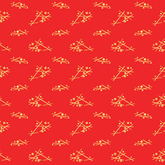 Japanese Geometric Motif Line Vector Seamless Pattern
