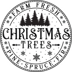 vintage christmas round sign