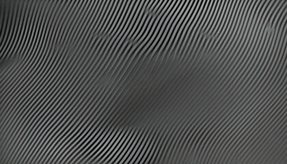 Black abstract background design. Modern wavy line pattern (guilloche curves) in monochrome colors. Premium stripe texture for banner, business backdrop. Dark horizontal vector template illustration
