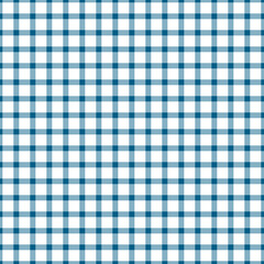 Gingham seamless pattern.Blue and white background texture. Checked tweed plaid repeating wallpaper. Fabric design.