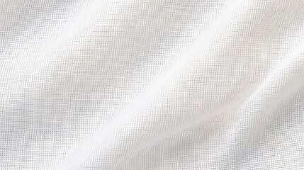 Light white woven fabric canvas texture background - natural gauze linen, wool, cotton textile...