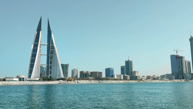 Beautiful view of Bahrain Bay, Manama, Bahrain