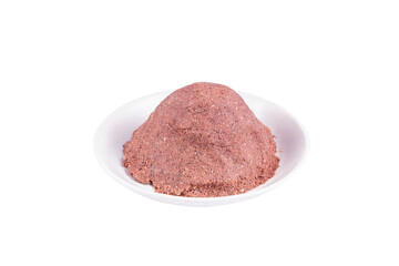 Kapi or shrimp sauce on white background
