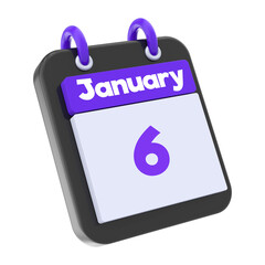 calendar 3d render of day