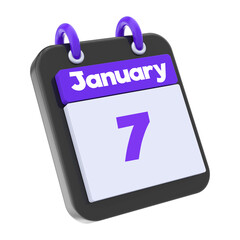 calendar 3d render of day