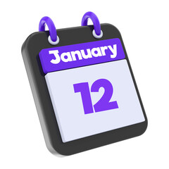 calendar 3d render of day