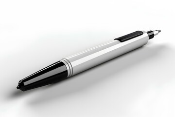 silver ballpoint pen made by midjourney