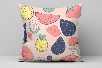 pillows on the table made by midjourney