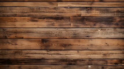 Fototapeta premium Reclaimed Wood Wall Paneling texture. Old wood plank texture background - Abstract aged brown flooring with textured wood grain pattern