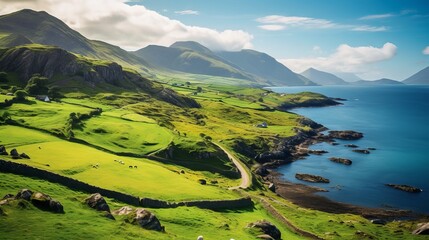 Captivating scenery of Ring of Kerry, Ireland: majestic landscapes, coastal beauty
