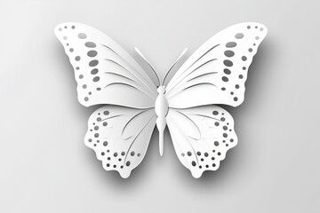 butterfly on white made by midjourney