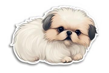 puppy with a tie made by midjourney