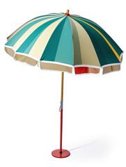 Obraz premium Striped beach umbrella