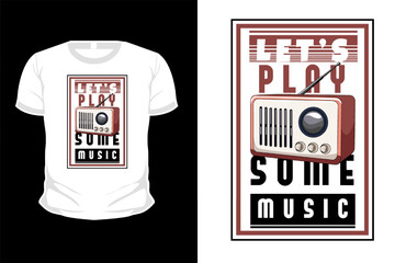 Radio Retro Vintage T Shirt Design