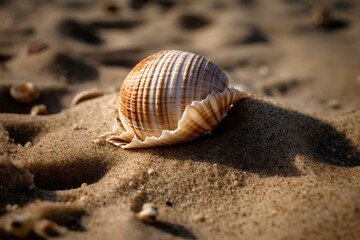 shell on the beach made by midjourney