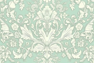 Obraz premium seamless floral pattern made by midjourney