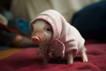 pig in a blanket made by midjourney
