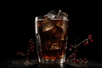 cola with ice made by midjourney