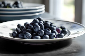 blueberries in a bowl made by midjourney