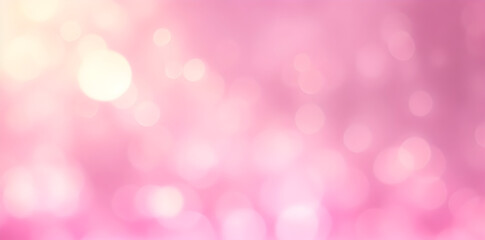 Pink abstract background with bokeh. New Year Celebration wallpaper. Generative ai art