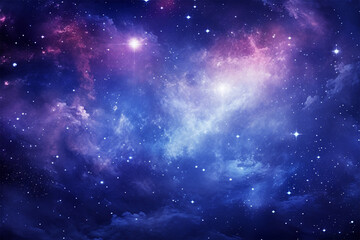 Fototapeta na wymiar Starry cosmic nebula and outer space universe galaxy anime styel