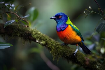 kingfisher on branch made by midjourney