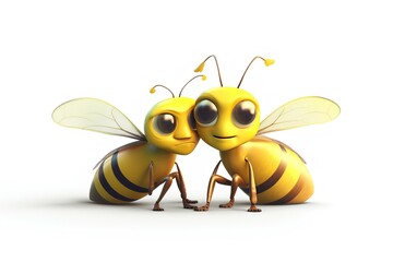 bee and honey made by midjourney