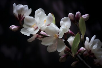 Fototapeta na wymiar white orchid flower made by journey