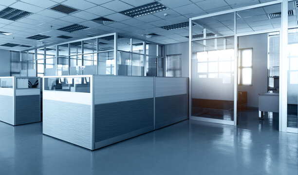 Modern office work place interior
