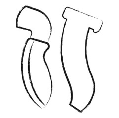 Hand drawn Rencong icon