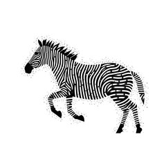 Fototapeta na wymiar zebra vector illustration made by midjourney