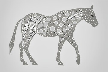 Obraz premium sketch of horse made by midjourney