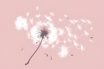 dandelion background made by midjourney