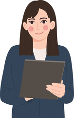 Female Teacher Education Academic Speech Illustration Graphic Cartoon Art 